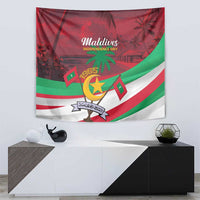 Personalized Maldives Independence Day 1965 Tapestry Dhivehi Raajjeyge Jumhooriyyaa - Wonder Print Shop
