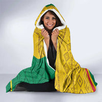 Personalized Benin Independence Day 1960 Hooded Blanket Fraternite Justice Travail