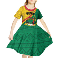 Personalized Benin Independence Day 1960 Kid Short Sleeve Dress Fraternite Justice Travail - Wonder Print Shop