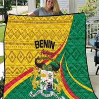Personalized Benin Independence Day 1960 Quilt Fraternite Justice Travail - Wonder Print Shop