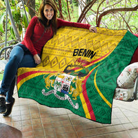Personalized Benin Independence Day 1960 Quilt Fraternite Justice Travail - Wonder Print Shop