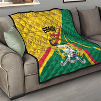 Personalized Benin Independence Day 1960 Quilt Fraternite Justice Travail - Wonder Print Shop