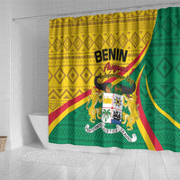 Personalized Benin Independence Day 1960 Shower Curtain Fraternite Justice Travail