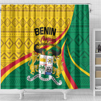 Personalized Benin Independence Day 1960 Shower Curtain Fraternite Justice Travail