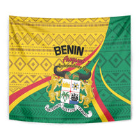 Personalized Benin Independence Day 1960 Tapestry Fraternite Justice Travail - Wonder Print Shop