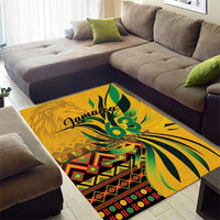 Jamaica Independence Day 1962 Area Rug Jumieka Streamertail Reggae Pattern