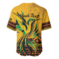 Personalized Jamaica Independence Day 1962 Baseball Jersey Jumieka Streamertail Reggae Pattern
