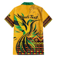 Personalized Jamaica Independence Day 1962 Family Matching Long Sleeve Bodycon Dress and Hawaiian Shirt Jumieka Streamertail Reggae Pattern
