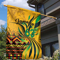 Jamaica Independence Day 1962 Garden Flag Jumieka Streamertail Reggae Pattern