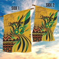 Jamaica Independence Day 1962 Garden Flag Jumieka Streamertail Reggae Pattern