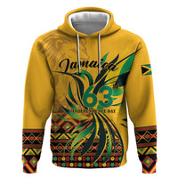 Personalized Jamaica Independence Day 1962 Hoodie Jumieka Streamertail Reggae Pattern