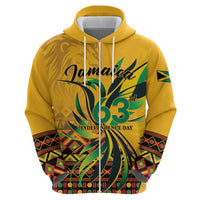 Personalized Jamaica Independence Day 1962 Hoodie Jumieka Streamertail Reggae Pattern