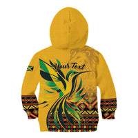 Personalized Jamaica Independence Day 1962 Kid Hoodie Jumieka Streamertail Reggae Pattern