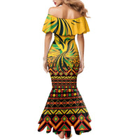 Personalized Jamaica Independence Day 1962 Mermaid Dress Jumieka Streamertail Reggae Pattern