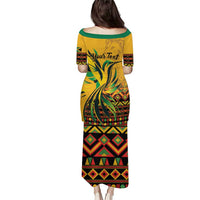 Personalized Jamaica Independence Day 1962 Puletasi Jumieka Streamertail Reggae Pattern