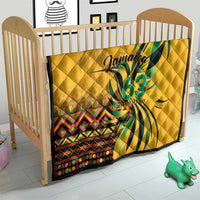 Jamaica Independence Day 1962 Quilt Jumieka Streamertail Reggae Pattern