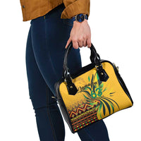 Jamaica Independence Day 1962 Shoulder Handbag Jumieka Streamertail Reggae Pattern