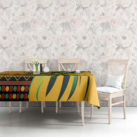 Jamaica Independence Day 1962 Tablecloth Jumieka Streamertail Reggae Pattern