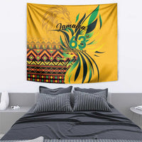 Jamaica Independence Day 1962 Tapestry Jumieka Streamertail Reggae Pattern