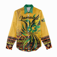 Personalized Jamaica Independence Day 1962 Women Casual Shirt Jumieka Streamertail Reggae Pattern