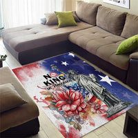 No Kings In America Area Rug Watercolor Floral - Wonder Print Shop