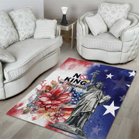 No Kings In America Area Rug Watercolor Floral - Wonder Print Shop