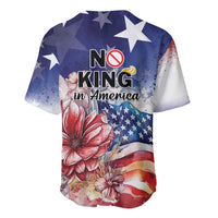 No Kings In America Baseball Jersey Watercolor Floral - Wonder Print Shop