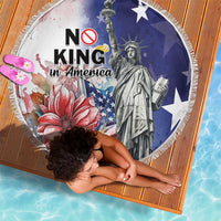 No Kings In America Beach Blanket Watercolor Floral - Wonder Print Shop