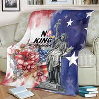 No Kings In America Blanket Watercolor Floral - Wonder Print Shop
