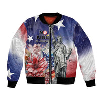 No Kings In America Bomber Jacket Watercolor Floral - Wonder Print Shop