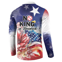 No Kings In America Button Sweatshirt Watercolor Floral - Wonder Print Shop