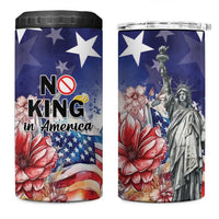 No Kings In America 4 in 1 Can Cooler Tumbler Watercolor Floral - Wonder Print Shop