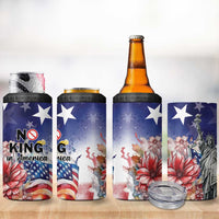 No Kings In America 4 in 1 Can Cooler Tumbler Watercolor Floral - Wonder Print Shop