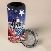 No Kings In America 4 in 1 Can Cooler Tumbler Watercolor Floral - Wonder Print Shop