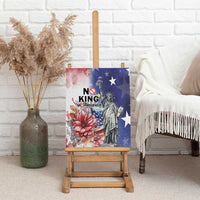 No Kings In America Canvas Wall Art Watercolor Floral - Wonder Print Shop