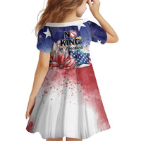 No Kings In America Family Matching Off Shoulder Maxi Dress and Hawaiian Shirt Watercolor Floral - Wonder Print Shop