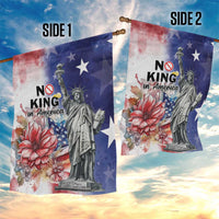No Kings In America Garden Flag Watercolor Floral - Wonder Print Shop