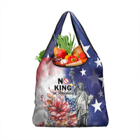 No Kings In America Grocery Bag Watercolor Floral - Wonder Print Shop