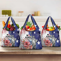 No Kings In America Grocery Bag Watercolor Floral - Wonder Print Shop