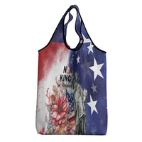 No Kings In America Grocery Bag Watercolor Floral - Wonder Print Shop