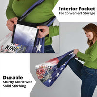 No Kings In America Grocery Bag Watercolor Floral - Wonder Print Shop