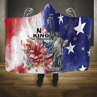 No Kings In America Hooded Blanket Watercolor Floral - Wonder Print Shop
