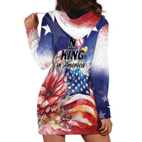 No Kings In America Hoodie Dress Watercolor Floral - Wonder Print Shop