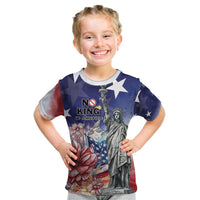 No Kings In America Kid T Shirt Watercolor Floral - Wonder Print Shop