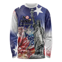 No Kings In America Long Sleeve Shirt Watercolor Floral - Wonder Print Shop