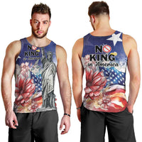 No Kings In America Men Tank Top Watercolor Floral - Wonder Print Shop