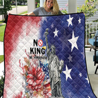 No Kings In America Quilt Watercolor Floral - Wonder Print Shop