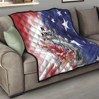 No Kings In America Quilt Watercolor Floral - Wonder Print Shop