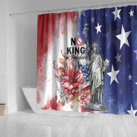 No Kings In America Shower Curtain Watercolor Floral - Wonder Print Shop