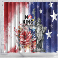No Kings In America Shower Curtain Watercolor Floral - Wonder Print Shop